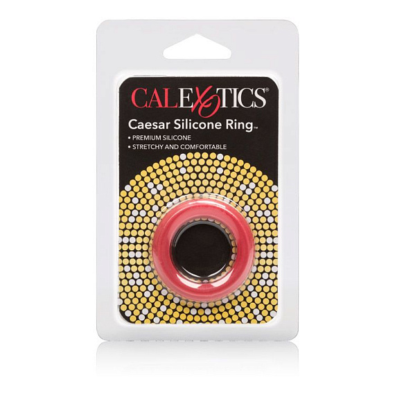 Красное эрекционное кольцо Caesar Silicone Ring от Intimcat