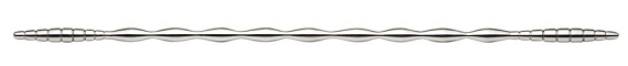 Серебристый уретральный плаг Dip Stick Special - 26,7 см. - металл