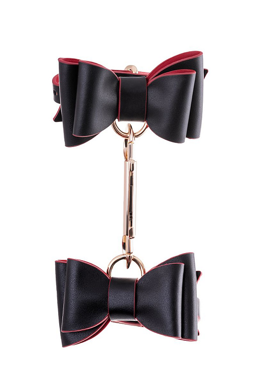 Черно-красный бондажный набор Bow-tie - фото 6