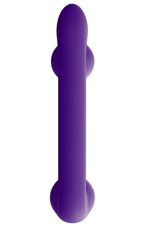 Уникальный фиолетовый вибромассажер-улитка для двойной стимуляции Snail Vibe - силикон