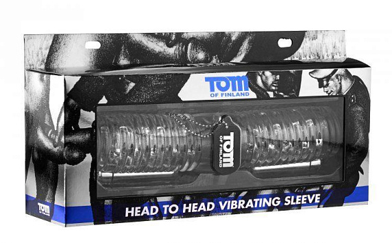 Двойной мастурбатор Tom of Finland Head to Head Vibrating - Термопластичная резина (TPR)