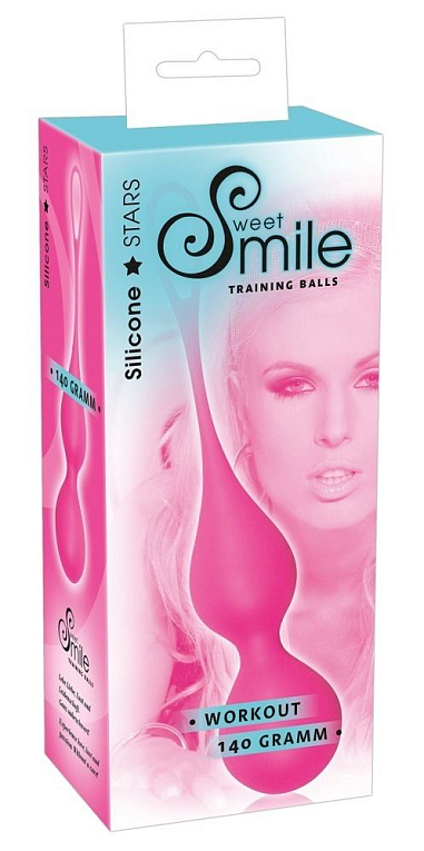 Розовые вагинальные шарики Smile - силикон