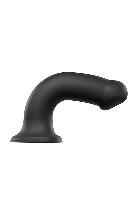 Черный фаллос на присоске Silicone Bendable Dildo XL - 20 см. - фото 6