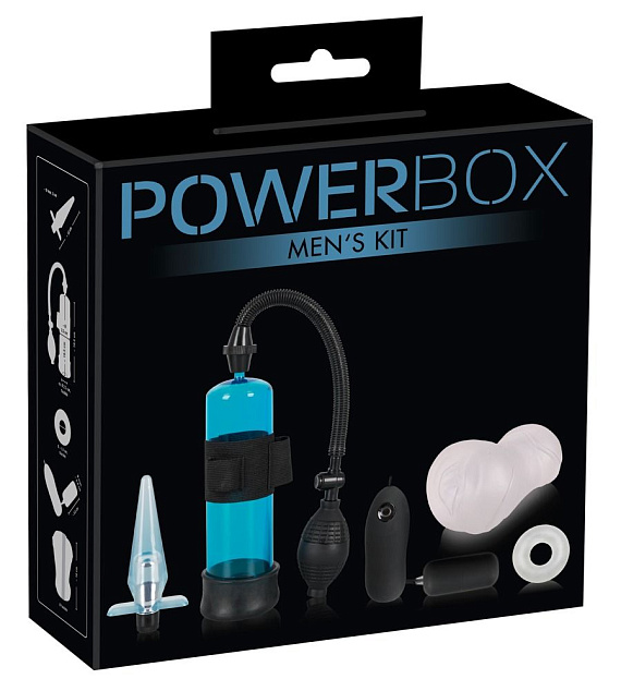 Набор мужских игрушек PowerBox - эластомер (полиэтилен гель)