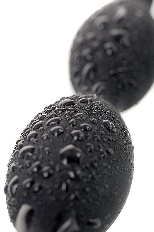 Анальная цепочка черного цвета A-toys - 19,5 см. - фото 7