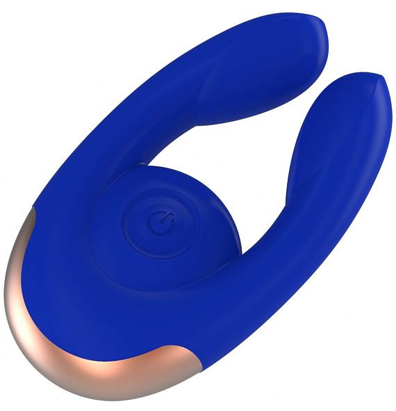 Синий клиторальный стимулятор Fancy - 9,8 см. - силикон