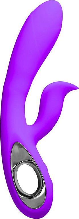 Фиолетовый вибратор-кролик Mrs. Jia - 20 см. от Intimcat