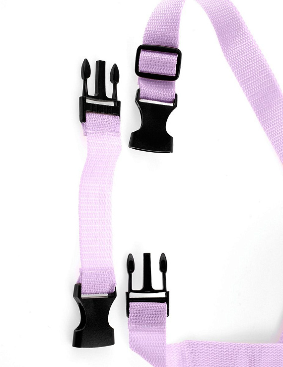 Фиолетовый страпон Tru-Fit Strap-On - 18 см. - фото 5