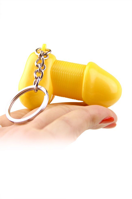 Желтый брелок для ключей в форме пениса от Intimcat