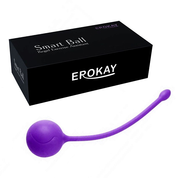 Фиолетовый металлический шарик с хвостиком в силиконовой оболочке - металл, силикон