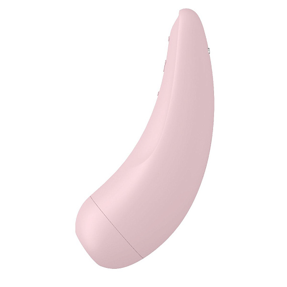 Розовый вакуум-волновой стимулятор Satisfyer Curvy 2+ - анодированный пластик, силикон