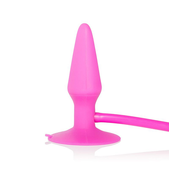 Розовый анальный расширитель Booty Call Booty Pumper Small - 9,5 см. - силикон