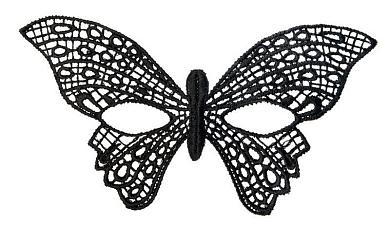 Нитяная маска в форме бабочки