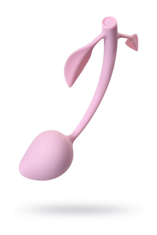 Розовый силиконовый вагинальный шарик с лепесточками Штучки-дрючки