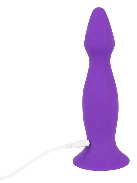 Фиолетовая анальная вибропробка Pure Lilac Vibes - 18 см. от Intimcat