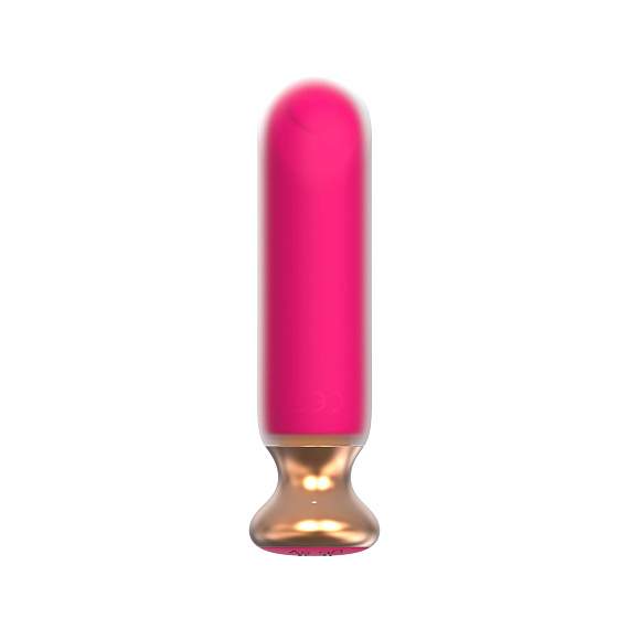 Розовый перезаряжаемый мини-вибратор - 12 см. от Intimcat