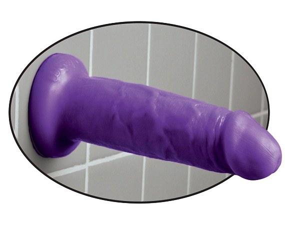 Фиолетовый фаллоимитатор на подошве-присоске 6  Chub - 17,8 см. от Intimcat