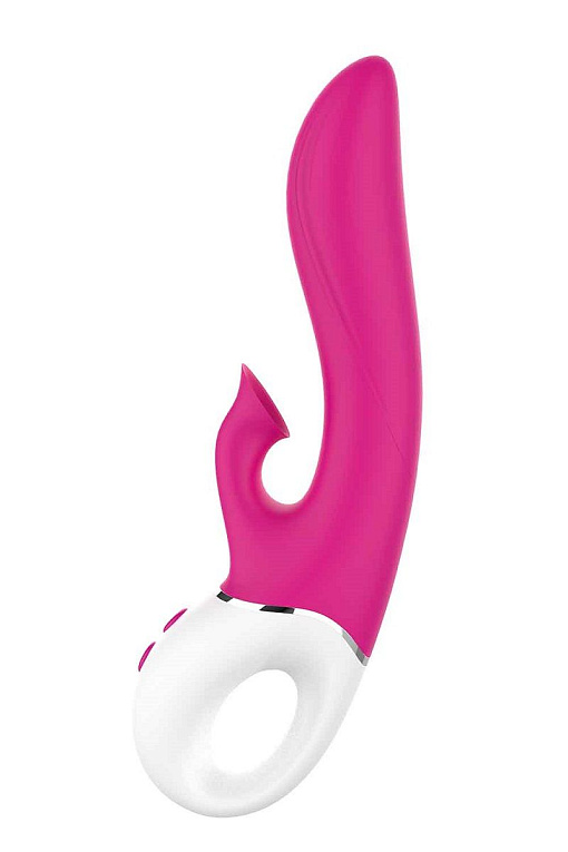 Розовый вибратор-кролик с вакуумной стимуляцией Air Pleasure - 22,5 см. от Intimcat