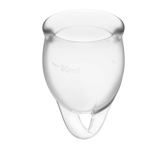 Набор прозрачных менструальных чаш Feel confident Menstrual Cup от Intimcat
