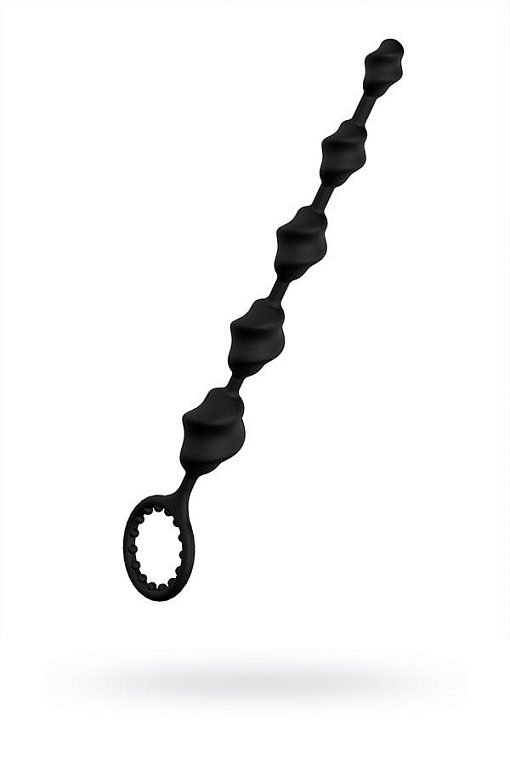Чёрная анальная цепочка S-HANDE Lala - 23,1 см.