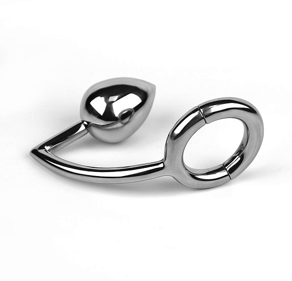 Разборное эрекционное кольцо с анальным плагом 2-Pcs Ring with Egg Asslock от Intimcat