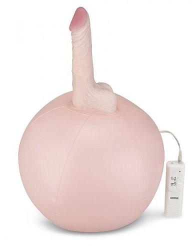Надувной секс-мяч с реалистичным вибратором