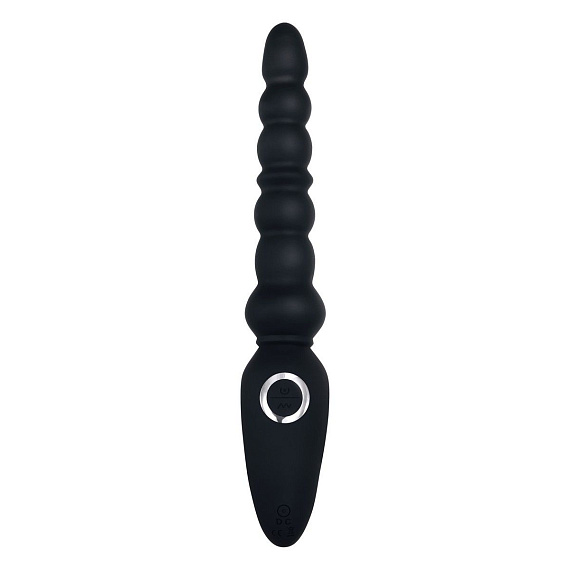 Черная анальная виброелочка Magic Stick - 22,6 см. от Intimcat