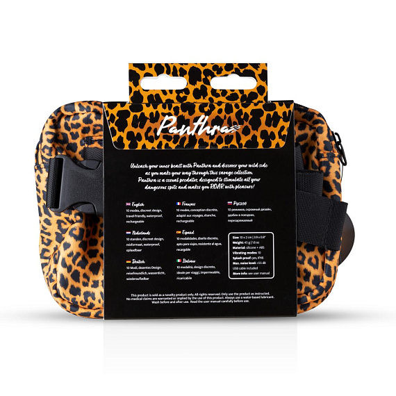 Леопардовый вибромассажер-помада Asha Lipstick Vibrator - 10 см. - фото 7