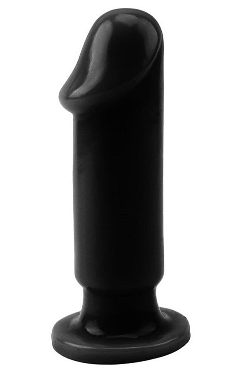 Черный анальный фаллоимитатор Evil Dildo Plug M - 12,5 см.