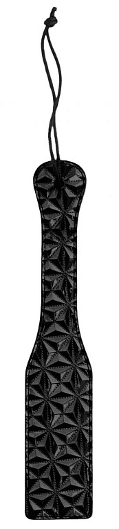 Черная шлепалка Luxury Paddle - 31,5 см. - искусственная кожа
