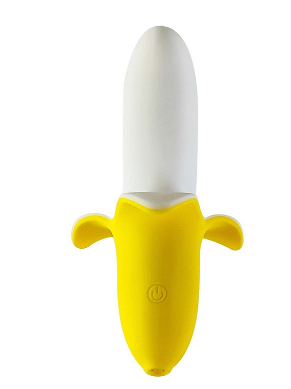 Оригинальный мини-вибратор в форме банана Mini Banana - 13 см. - силикон