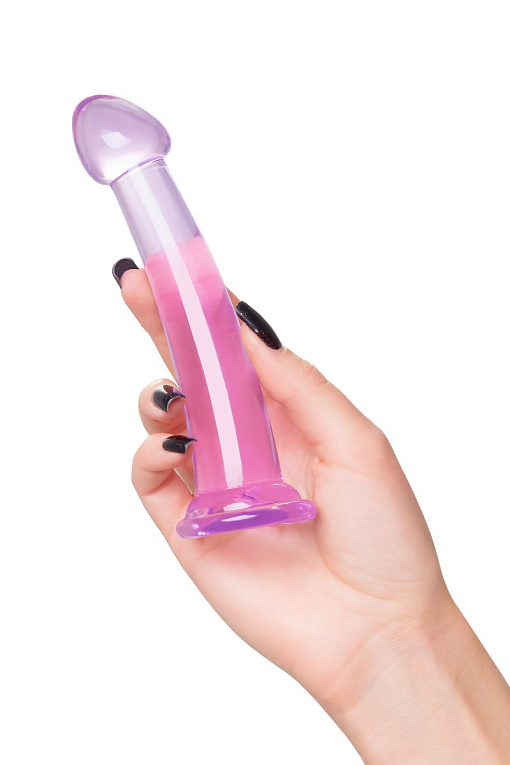 Фиолетовый фаллоимитатор Jelly Dildo S - 15,5 см. - фото 5