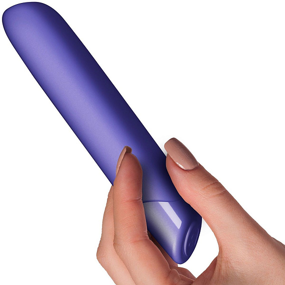 Фиолетовый классический вибратор Very Peri - 16 см. - силикон