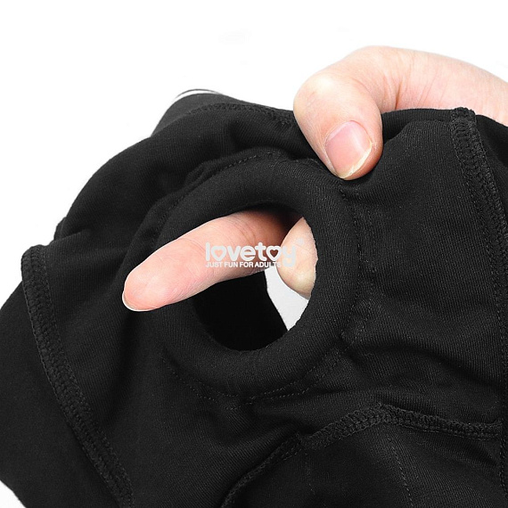 Черные шорты для крепления насадок Strapon Shorts от Intimcat
