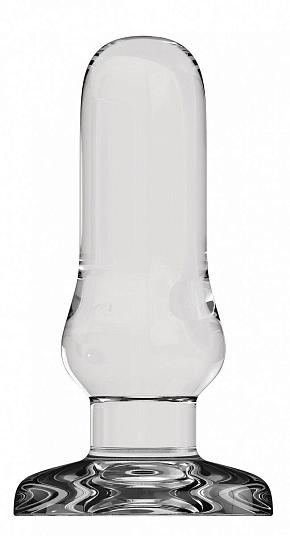 Прозрачный анальный стимулятор Bottom Line 6  Model 4 Glass - 15,5 см.
