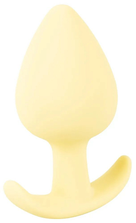 Жёлтая анальная втулка Mini Butt Plug - 6 см. от Intimcat