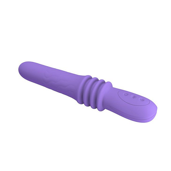 Фиолетовый вибратор Susie с возвратно-поступательными движениями - 25,2 см. от Intimcat