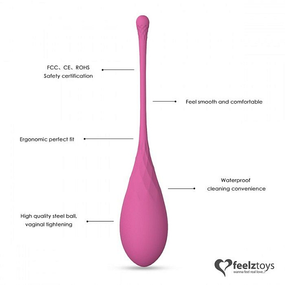 Набор из 6 розовых вагинальных шариков FemmeFit Pelvic Muscle Training Set - фото 5
