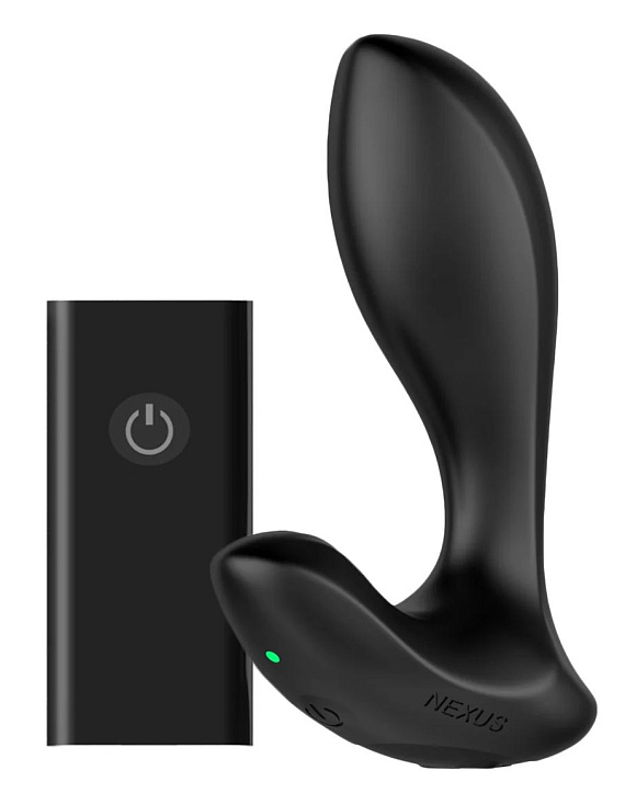 Черная анальная вибровтулка Nexus Duo Plug - 9,8 см. - силикон