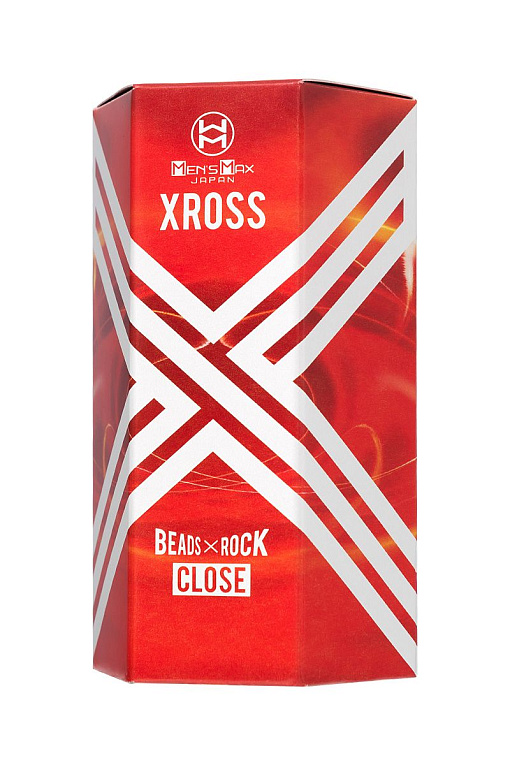 Прозрачный мастурбатор MensMax Xross Beads х Rock Close - фото 7
