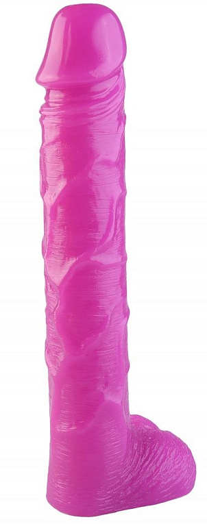 Розовый фаллоимитатор-гигант - 51 см. - эластомер (полиэтилен гель)
