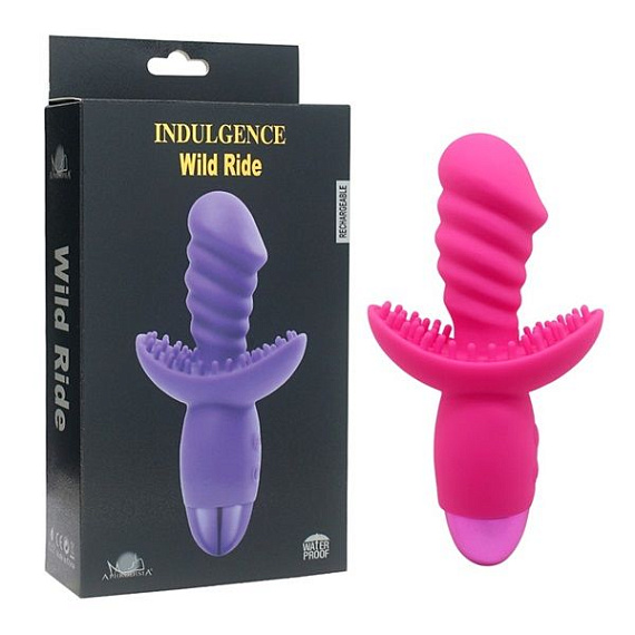 Розовый вибратор INDULGENCE Rechargeable Wild Ride - 16,5 см. от Intimcat