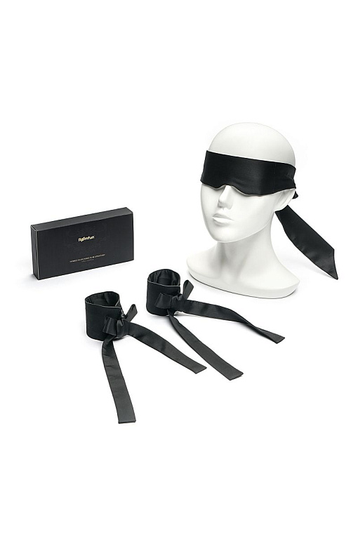 Набор для фиксации Romfun - маска на глаза и наручники - фото 5