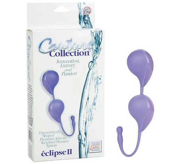 Сиреневый вагинальные шарики Couture Collection Eclipse II - силикон