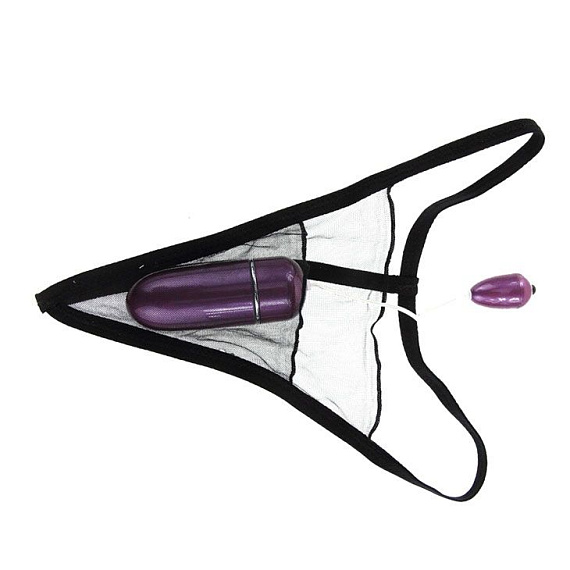 Трусики с мощной фиолетовой вибропулей с голосовым управлением - анодированный пластик (ABS)
