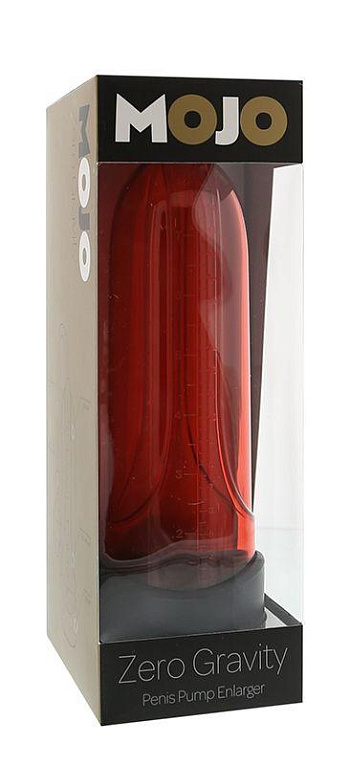 Вакуумная помпа MOJO ZERO GRAVITY RED - анодированный пластик, силикон