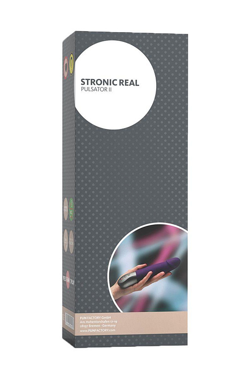 Фиолетовый пульсатор Stronic Real - 20 см. - фото 5