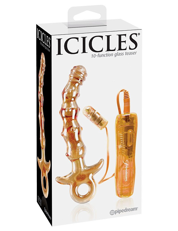 Стеклянный вибратор ICICLES № 15 - 17,1 см. от Intimcat