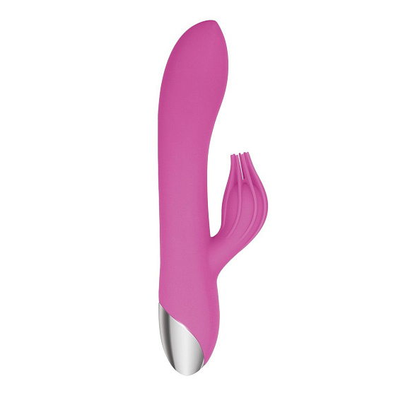Розовый вибратор-кролик Eve s Clit Tickling Rabbit - 20,4 см. - силикон
