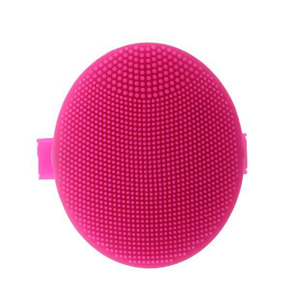Розовая перезаряжаемая виброщёточка для клиторальной стимуляции MONA PINK - силикон